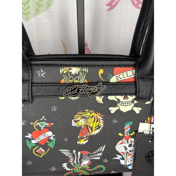 Ed Hardy Satchel Handbag - Picture 2 of 7